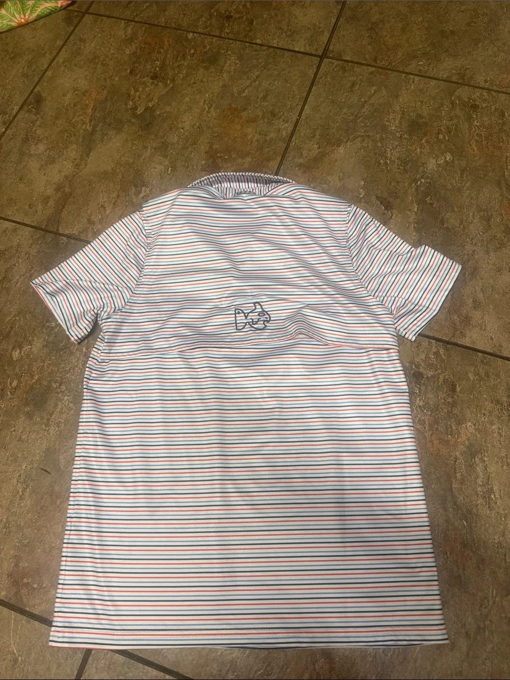 Proquip Boys' White Multi-Stripe Polo Shirt